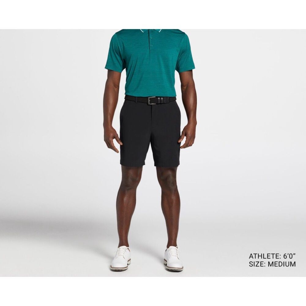 Walter Hagen P11 Mens 9" Easy Waist Performance Golf Shorts Black NWT Size 34W